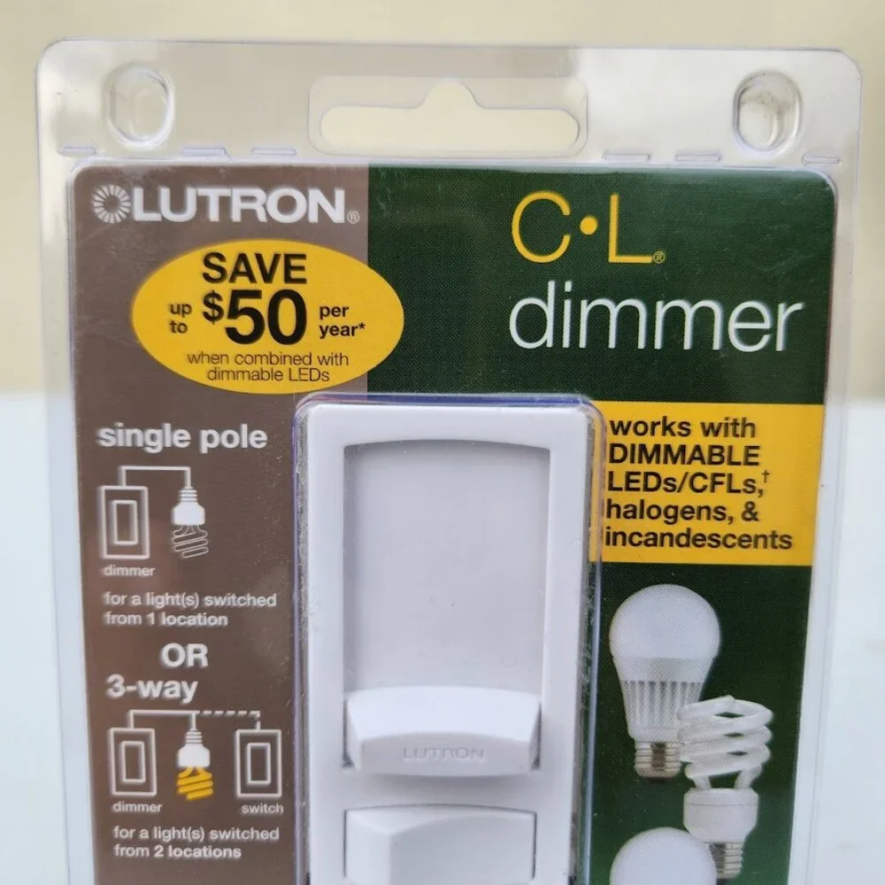 NEW Lutron Skylark Contour CL Light Bulb Dimmer CTCL-153PDH-LA 120V 60Hz 150W Li